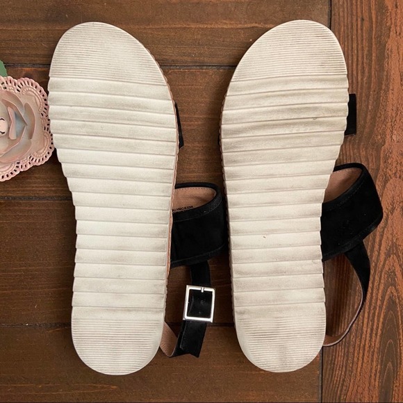 Caslon Black Leather Claire Slingback Sandals Women's Size 9 - Picture 3 of 5